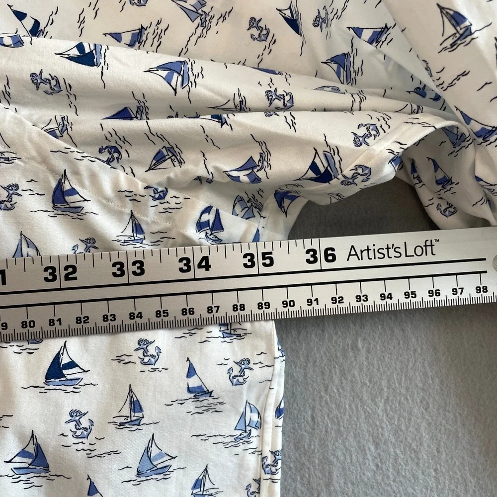 Polo‎ Ralph Lauren Mens 5XB Stretch Classic Fit Sailboat Print Shirt